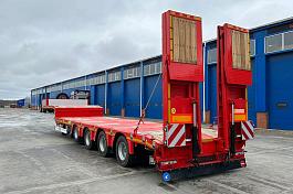 Kassbohrer LOWBED (ISO PAKCS), П/п трал раздвижной, 4 оси,  г/п 50т. 10 градусов аппарели